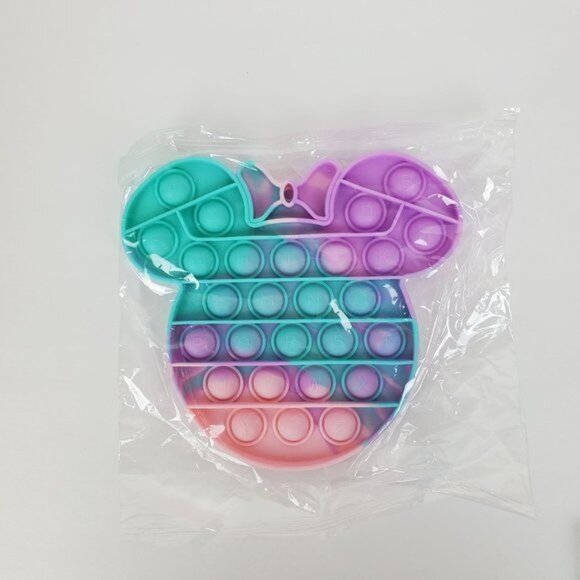 Rainbow Push Pop Fidget Colorful Minnie Mouse - Picture 1 of 1
